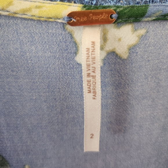 Free People Alora Floral Mini Dress size 2 - Picture 9 of 9